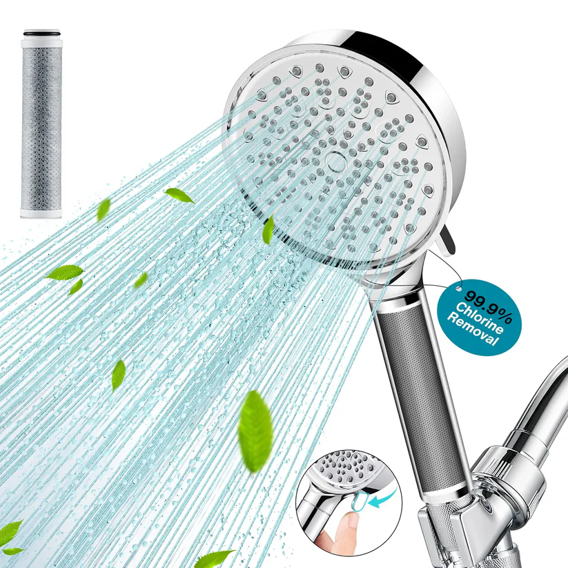 Cobbe Hard Water Filter Shower Head and Hose
